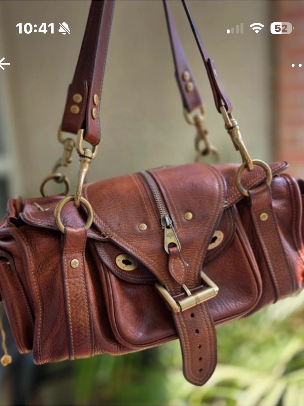 Mulberry Brown Leather Emmy Double-Strap Shoulder Bag